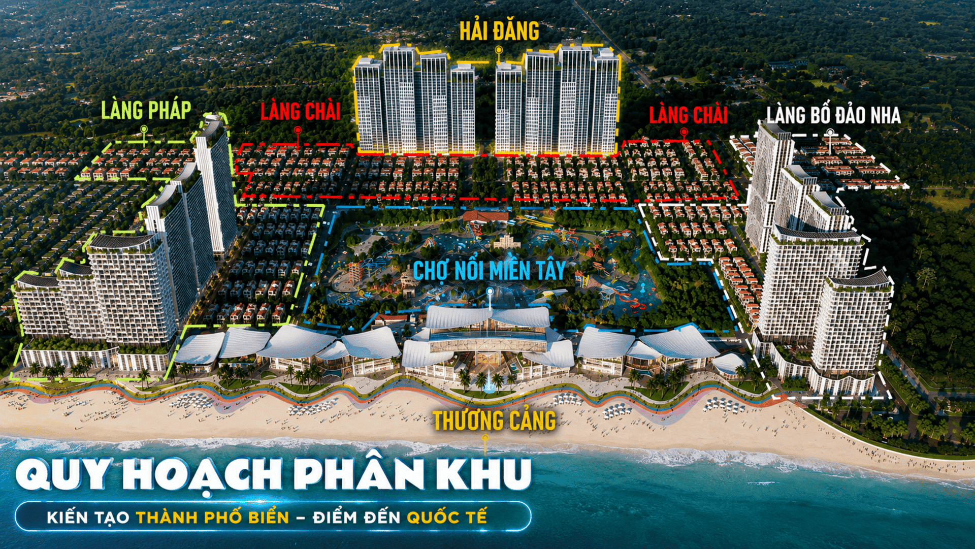 Bản đồ quy hoạch tổng thể của siêu dự án Sun Group Vũng Tàu với sự phân bổ khoa học các phân khu căn hộ cao cấp, biệt thự biển và hệ thống đại tiện ích giải trí đẳng cấp. Sun Group Vũng Tàu kiến tạo một môi trường sống trong lành, gần gũi thiên nhiên, đáp ứng nhu cầu nghỉ dưỡng và giải trí của cư dân.