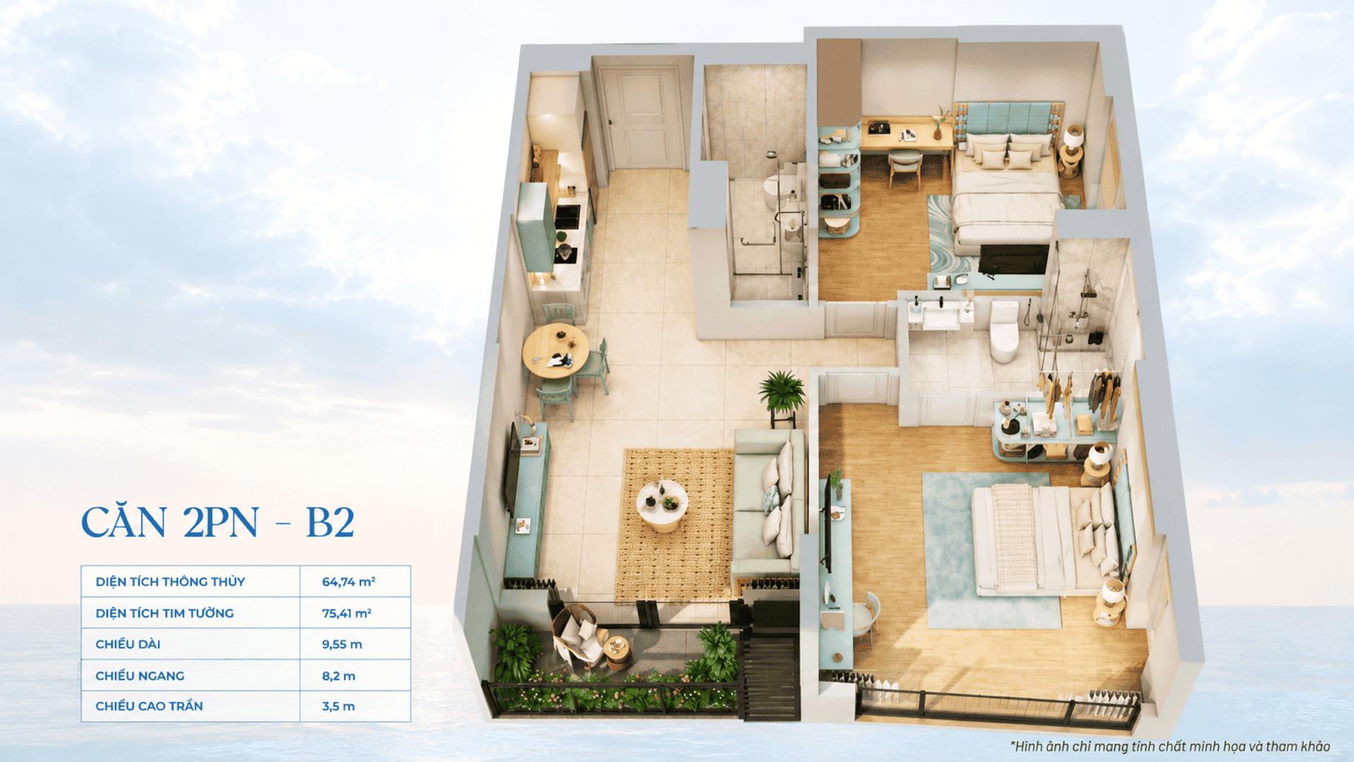 Bản vẽ layout căn hộ hai phòng ngủ Sun Group Vũng Tàu bố trí không gian sinh hoạt chung ấm cúng kết hợp phòng ngủ riêng tư, lựa chọn hoàn hảo cho các gia đình trẻ an cư. Bản vẽ layout căn hộ hai phòng ngủ Sun Group Vũng Tàu bố trí không gian sinh hoạt chung ấm cúng kết hợp phòng ngủ riêng tư, lựa chọn hoàn hảo cho các gia đình trẻ an cư.