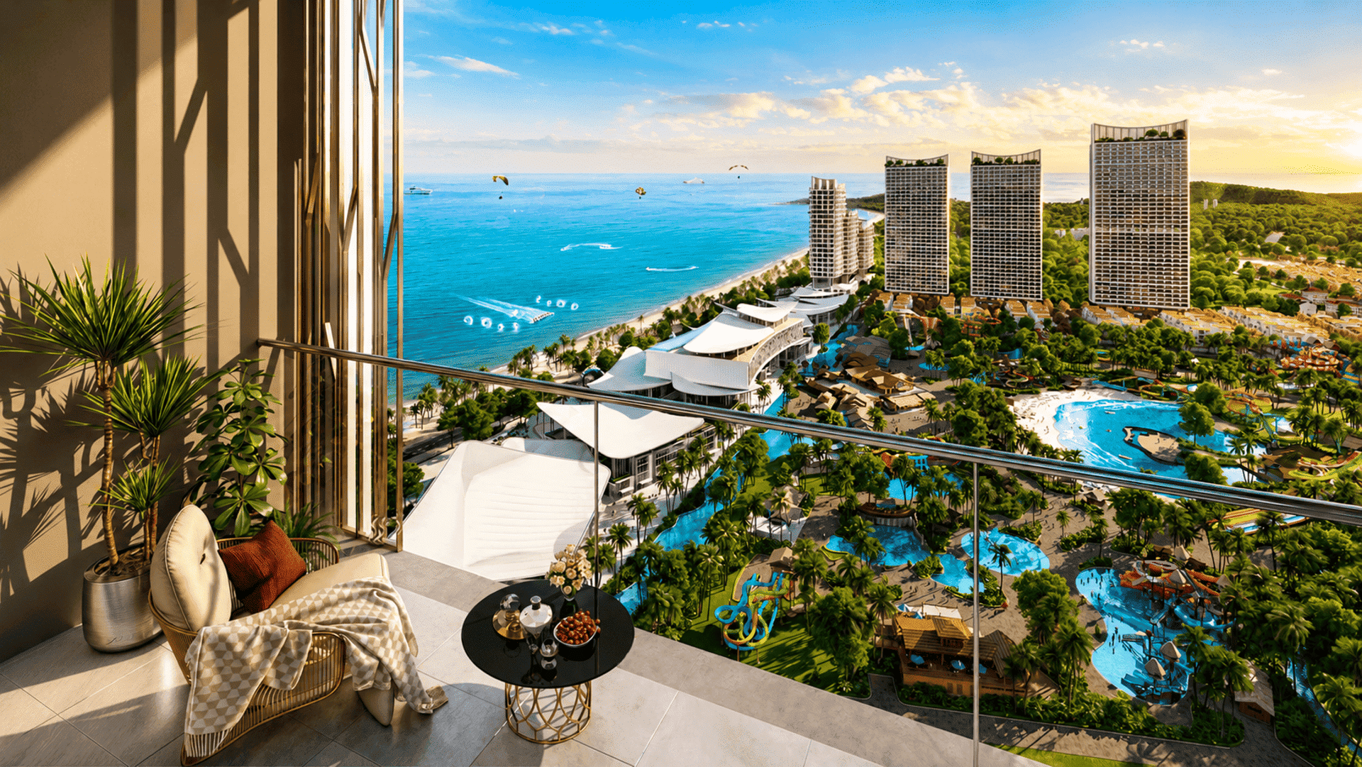 Hệ thống căn hộ cao cấp Sun Group Vũng Tàu thiết kế hiện đại sở hữu tầm nhìn trực diện ôm trọn cảnh quan đại dương. Tiện ích đẳng cấp và độc đáo của Sun Group Vũng Tàu được phát triển bởi chủ đầu tư Sun Group.