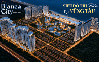 Toàn cảnh phối cảnh tổng thể siêu dự án Sun Group Vũng Tàu với quy mô hoành tráng, kiến tạo một biểu tượng đô thị nghỉ dưỡng biển đẳng cấp và hiện đại bậc nhất ngay tại trung tâm thành phố.